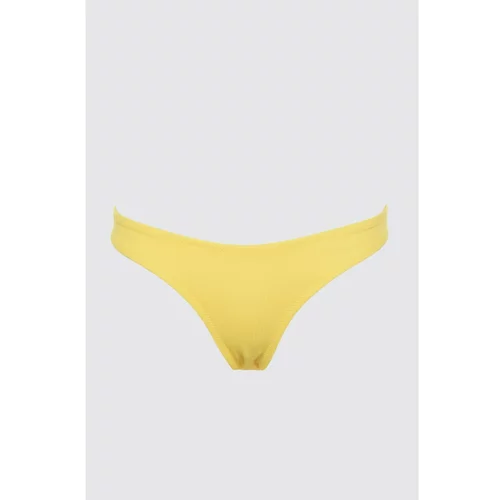 Trendyol Yellow Textured Bikini bottom