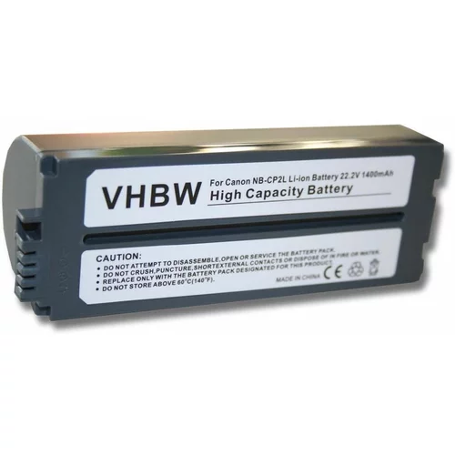VHBW Baterija NB-CP1L / NB-CP2L za Canon Selphy CP-100 / CP-200, 1400 mAh