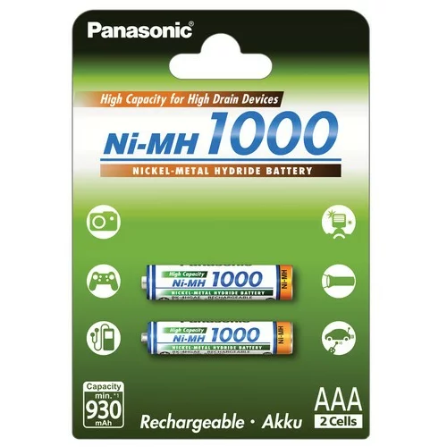 Panasonic High Capacity baterija AAA, 2 kos