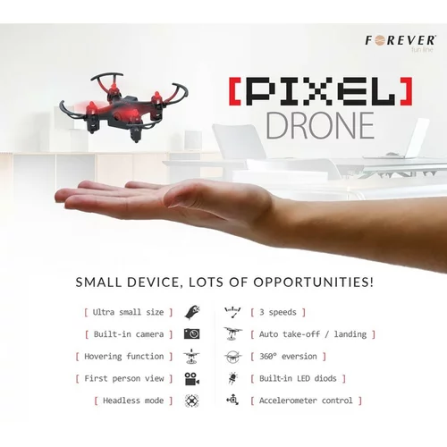 Forever Pixel dron s kamero in WIFI + 3 baterije in 4 rezervni propelerji