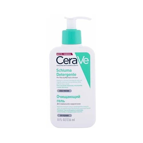 CeraVe Facial Cleansers čistilni penasti gel za normalno in mastno kožo 236 ml za ženske