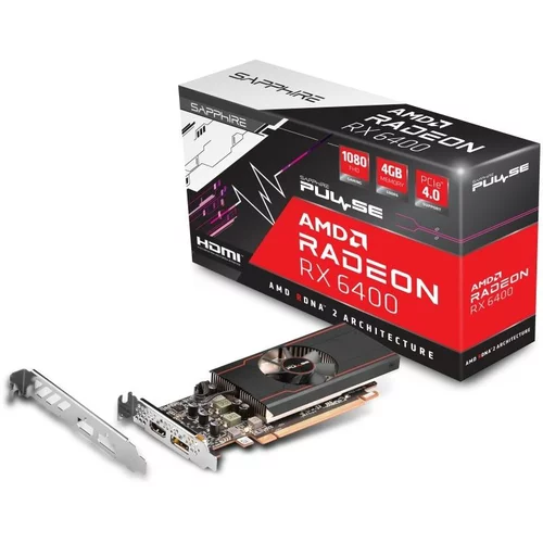 Sapphire Radeon RX 6400 4GB GDDR6 (11315-01-20G) PULSE gaming grafična kartica