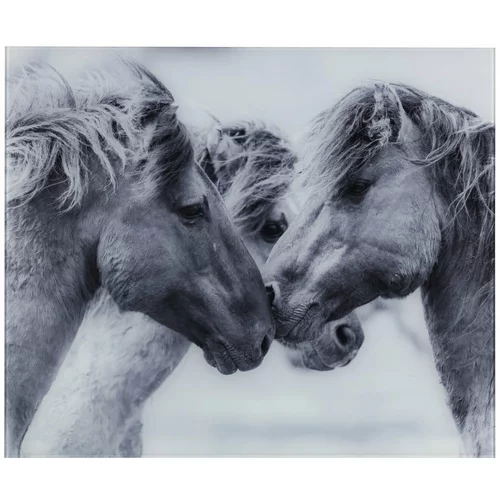 Wenko Siva steklena stenska zaščita Horses, 60 x 50 cm