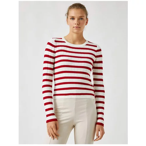 Koton Striped Basic Knitwear Sweater