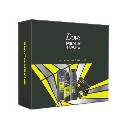 Dove Men + Care Fitness Care Gift Set darilni set antiperspirant 150 ml + gel za prhanje 250 ml + šampon 2v1 250 ml + kolebnica za moške