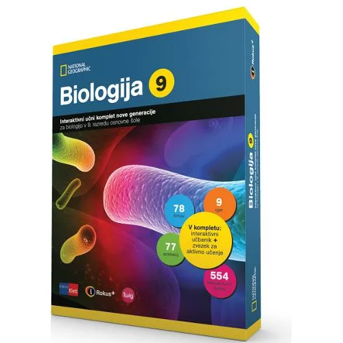  Biologija 9, e-učbenik + tiskani zvezek za aktivno učenje