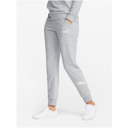Puma Light Grey Women's Sweatpants - Women Cene