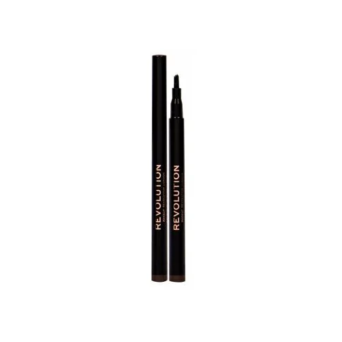 Makeup Revolution London Micro Brow Pen svinčnik za obrvi 1 ml odtenek Medium Brown