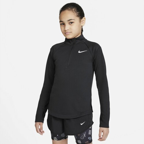 Nike duks za devojčice DRI-FIT LONG-SLEEVE RUNNING TOP crna DD7617 Slike
