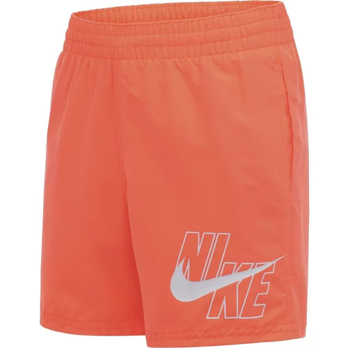 Nike Otroške kopalne hlače Logo Solid Lap 4" Volley Short Oranžna