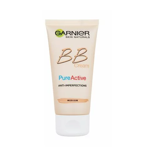 Garnier Skin Naturals Pure Active BB krema za vlaženje in poenotenje tena 50 ml odtenek Medium
