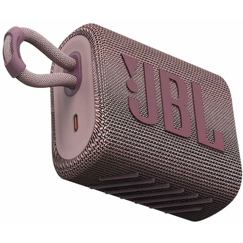 Jbl prenosni zvočnik go 3, bluetooth, roza