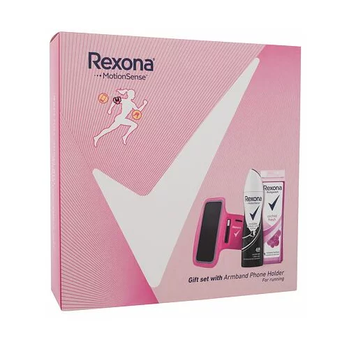 Rexona Motionsense™ darilni set gel za prhane 250 ml + antiperspirant 150 ml + športni trak za telefon za ženske