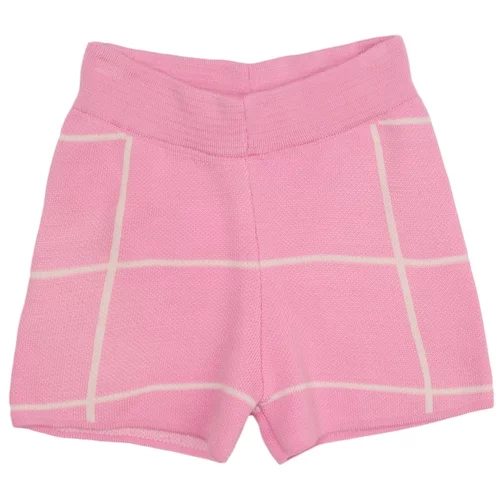 Trendyol Pink Striped Girl Knitwear Shorts & Bermuda