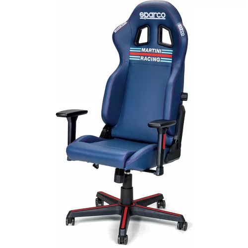 Sparco icon martini racing gaming stol modre barve