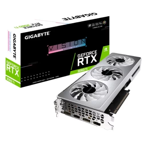Gigabyte Grafična kartica GeForce RTX 3060 Ti VISION OC 8G, 8GB GDDR6, PCI-E 4.0 - GV-N306TVISION OC-8GD 2.0