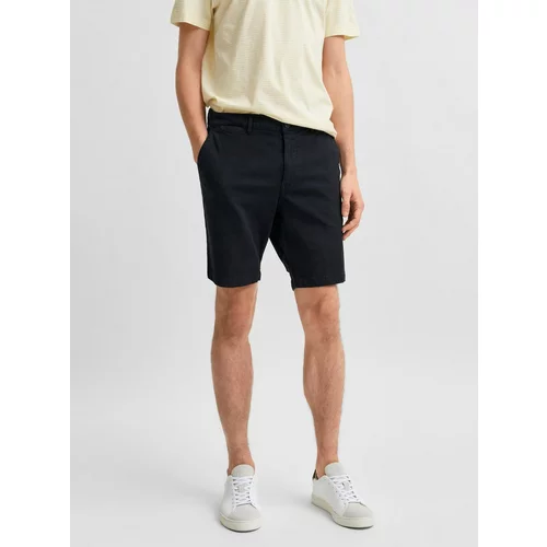 Selected Homme Black Chino Shorts Chester - Men