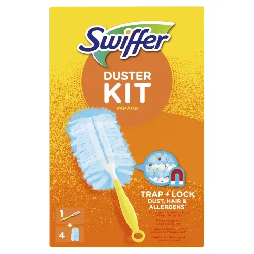 Swiffer Set za brisanje prahu , 1 ročaj + 4 nadomestne metlice