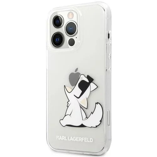 Karl Lagerfeld KARL LAGERFELD KLHCP14LCFNRC zaščita ovitek za iPhone 14 Pro prozoren - Choupette Fun