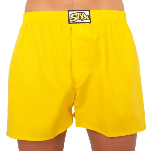 STYX Men's shorts classic rubber oversize yellow (E1068)