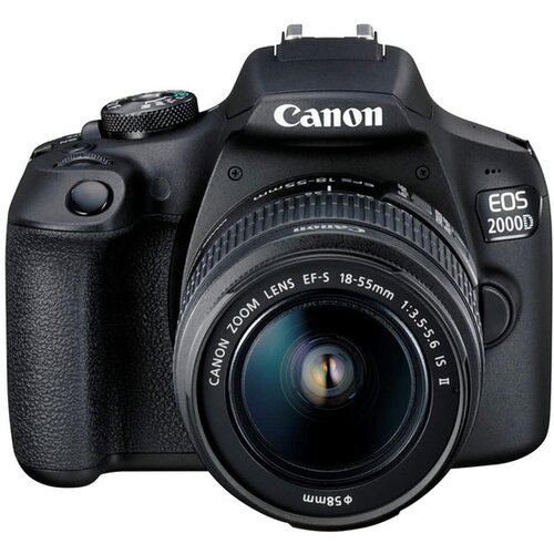 Canon EOS 2000D (Crna) + 18-55mm IS II digitalni fotoaparat Slike