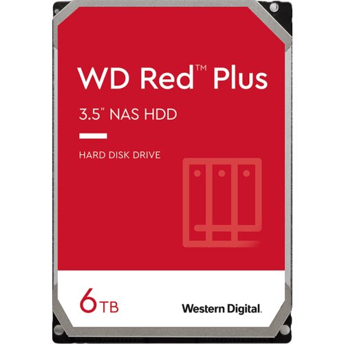 Western Digital hDD NAS WD Red Plus (3.5'', 6TB, 128MB, 5400 RPM, SATA 6 Gb/s) Slike