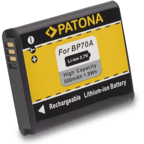 Patona Baterija BP70A za Samsung ES65 / PL80 / SL50 / ST80, 500 mAh