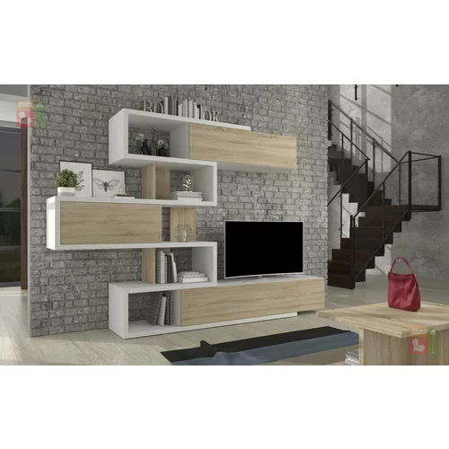 ADRK Furniture TV regal Terens - bela/sonoma