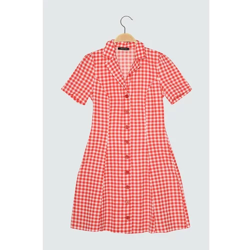 Trendyol Red Square Shirt Dress