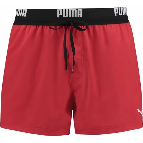Puma Moške kopalne hlače Logo short lenght swimm short Rdeča