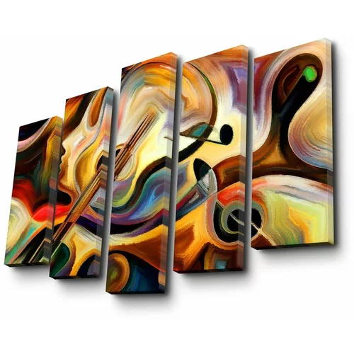 Canvart Večdelna slika Abstract Music, 105 x 70 cm