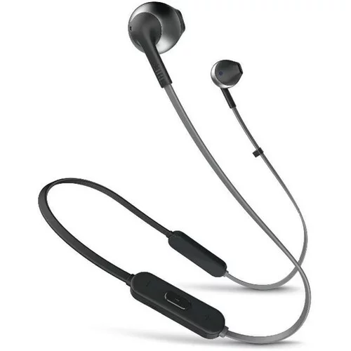 Jbl brezžične ušesne slušalke z mikrofonom T205BT črne