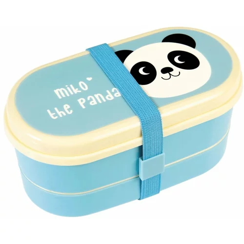 Rex London Modra škatla za kosilo Miko The Panda