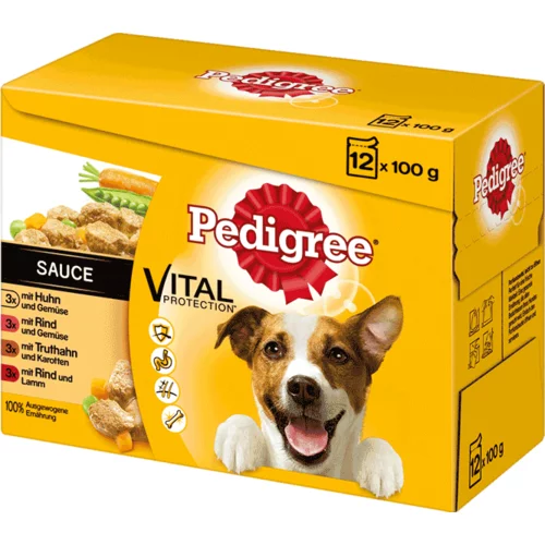 Pedigree Pedigree vrečka Adult mix, 12 x 100 g, hrana za pse