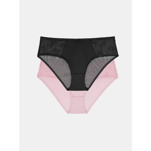 Dorina Set of two lace panties in black and pink - Women