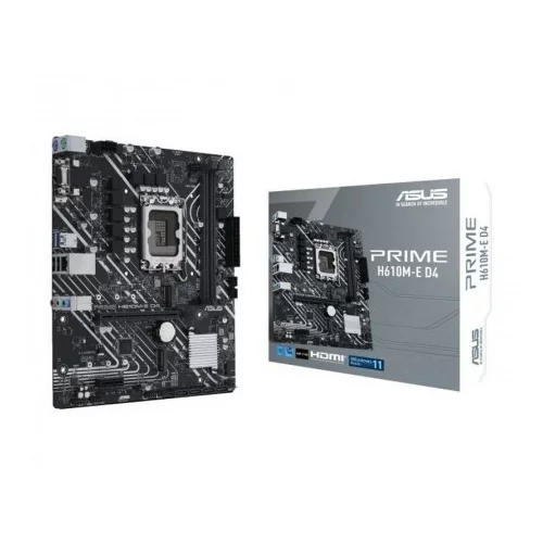 Asus Osnovna plošča Prime H610M-E D4, LGA1700, DDR4, mATX MB