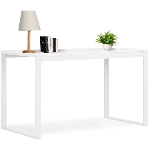 vidaXL Računalniška miza bela 120x60x70 cm