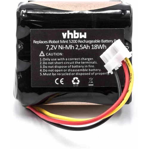 VHBW Baterija za iRobot Braava serije 380 / 390, 2500 mAh