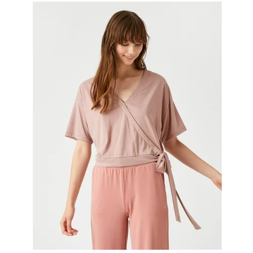 Koton Belted Wrapped Pajama Top