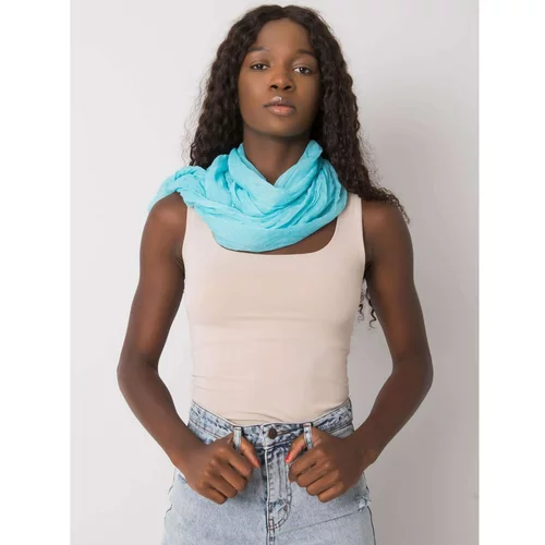 Fashionhunters Women's blue and white scarf with polka dots
