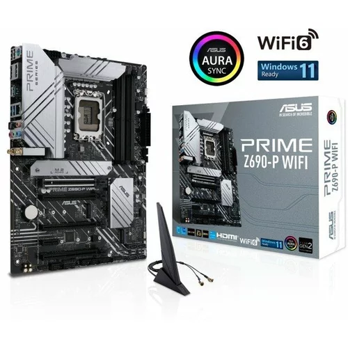 Asus PRIME Z690-P WIFI D4, DDR4, SATA3, USB3.2Gen2x2, DP, 2.5Gb LAN, WiFi, LGA1700 ATX PRIME Z690-P WIFI D4
